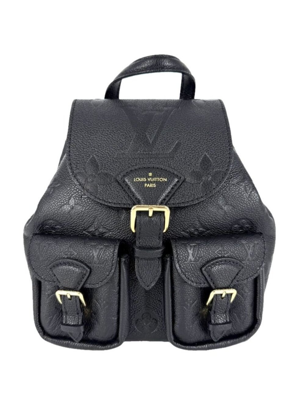 Louis Vuitton Backpack Backup Cross Belt Bag Monogram Empreinte Black Gold